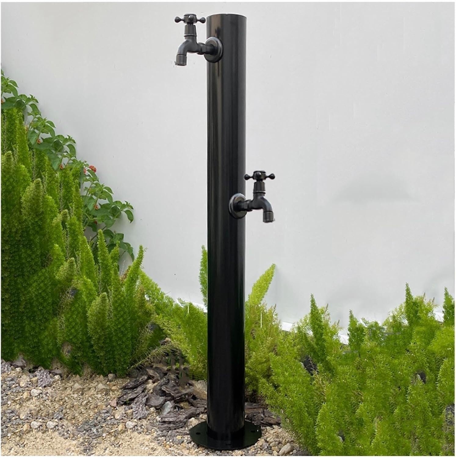 HGOuhK Water Tap Fountain Hydrant Freestanding Stainless Steel Garden Water Column Tap，Outdoor Antifreeze Fountain Hose Irrigation Post