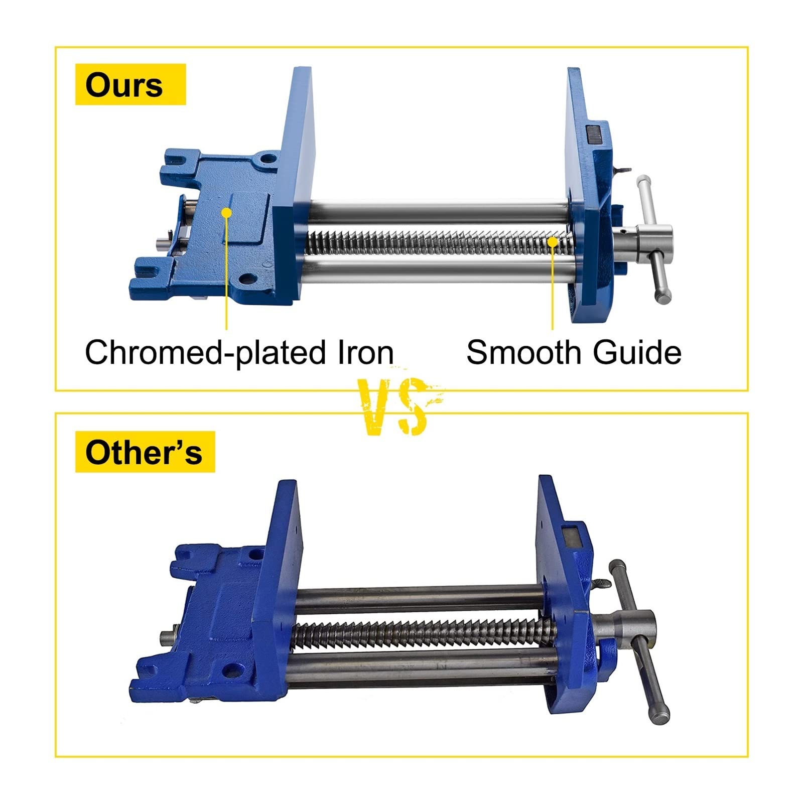 Houtbewerking Bankschroef Bureau Klem Hout Bankschroef Gids Staven W/Hendel 9in Kaak Bed Metalen Clip Voorste Schroef vaste Vice Reparatie Tool Houtbewerking Bankschroef Bureau Klem Hout Bankschroef Gids Staven W/Hendel 9in Kaak Bed Metalen Clip Voorste Schroef vaste Vice Reparatie Tool