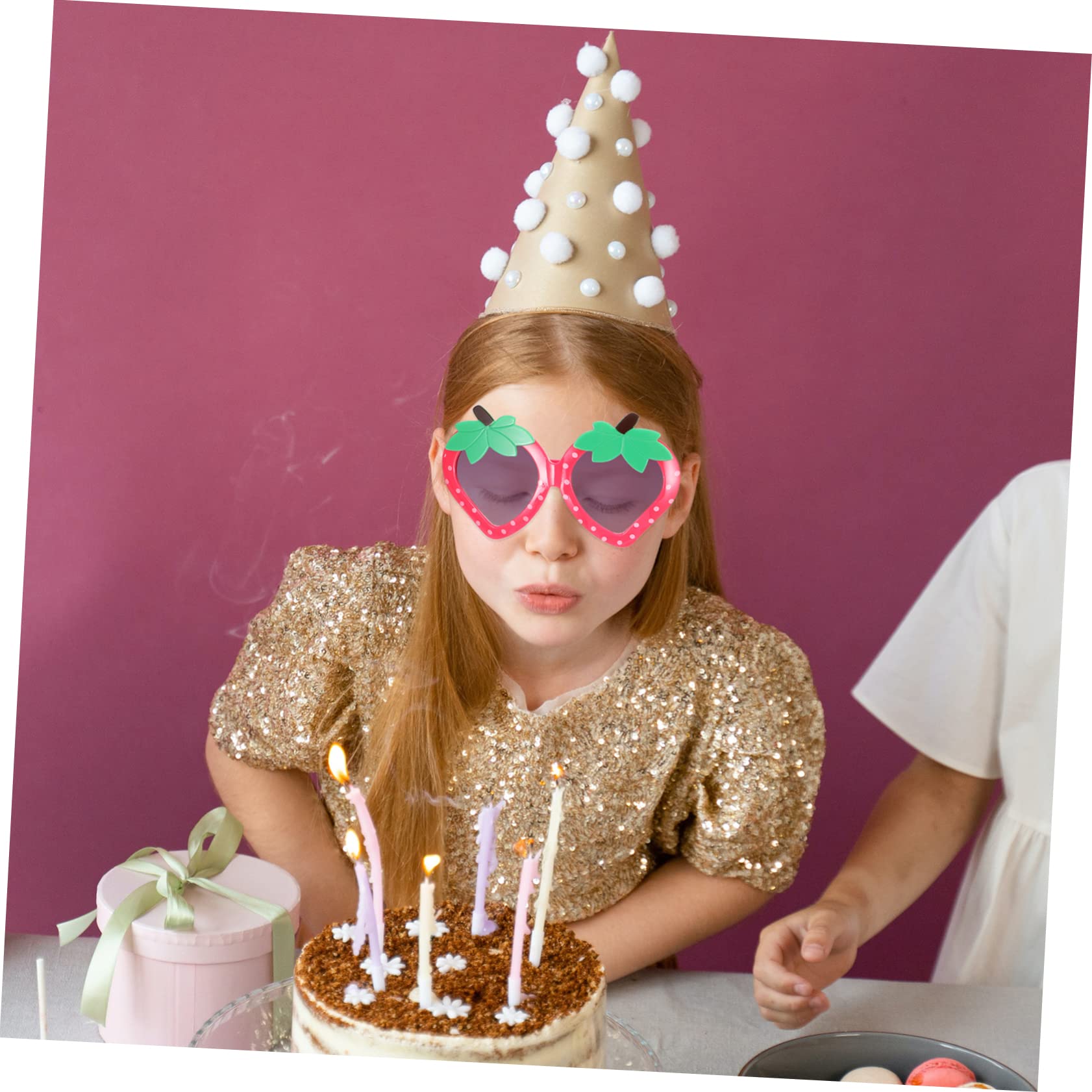 Beavorty Toddler Sunglasses 4 Pack Baby Strawberry Glasses Adorable