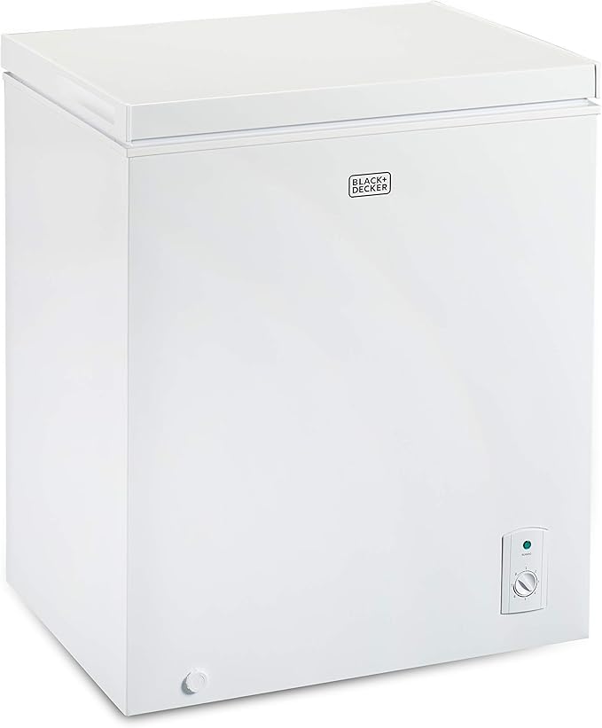 BLACK+DECKER 5.1 Cu. Ft. Chest Freezer, Holds up to 178 Lbs. of Frozen
