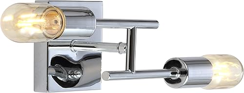 Miniatura 17 de JONATHAN Y JYL7456A Turing - Aplique de pared LED de metal de 18.7 pulgadas, 2 luces, contemporáneo, 2700 K, bombillas LED de 4 W para entrada,