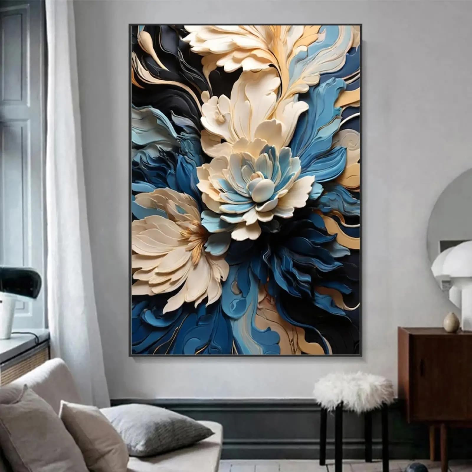 Impression sur toile abstraite premium avec cadre de qualité - 6