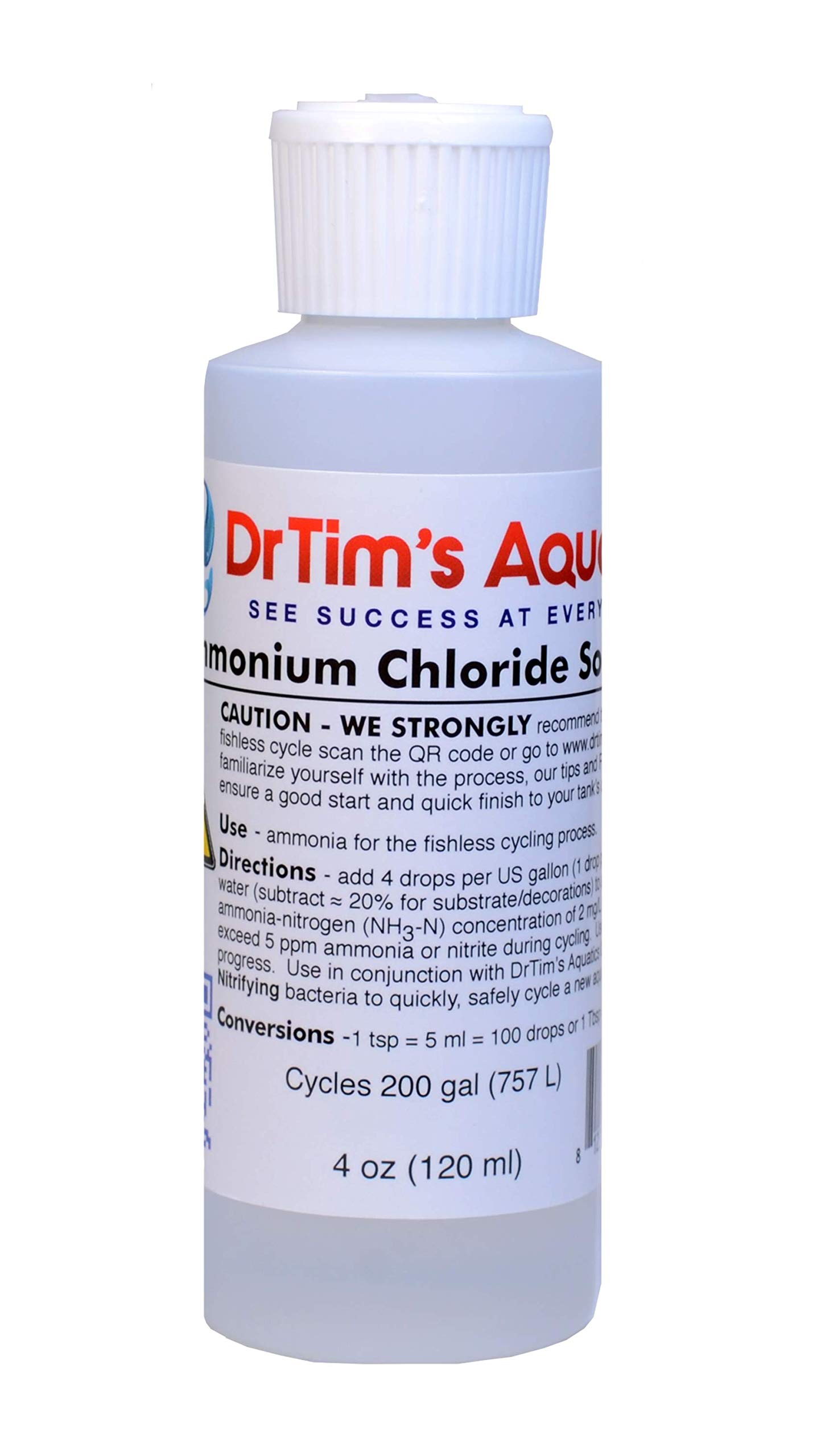 Dr Tims Ammonium Chloride Cycle New Aquariums 120ml