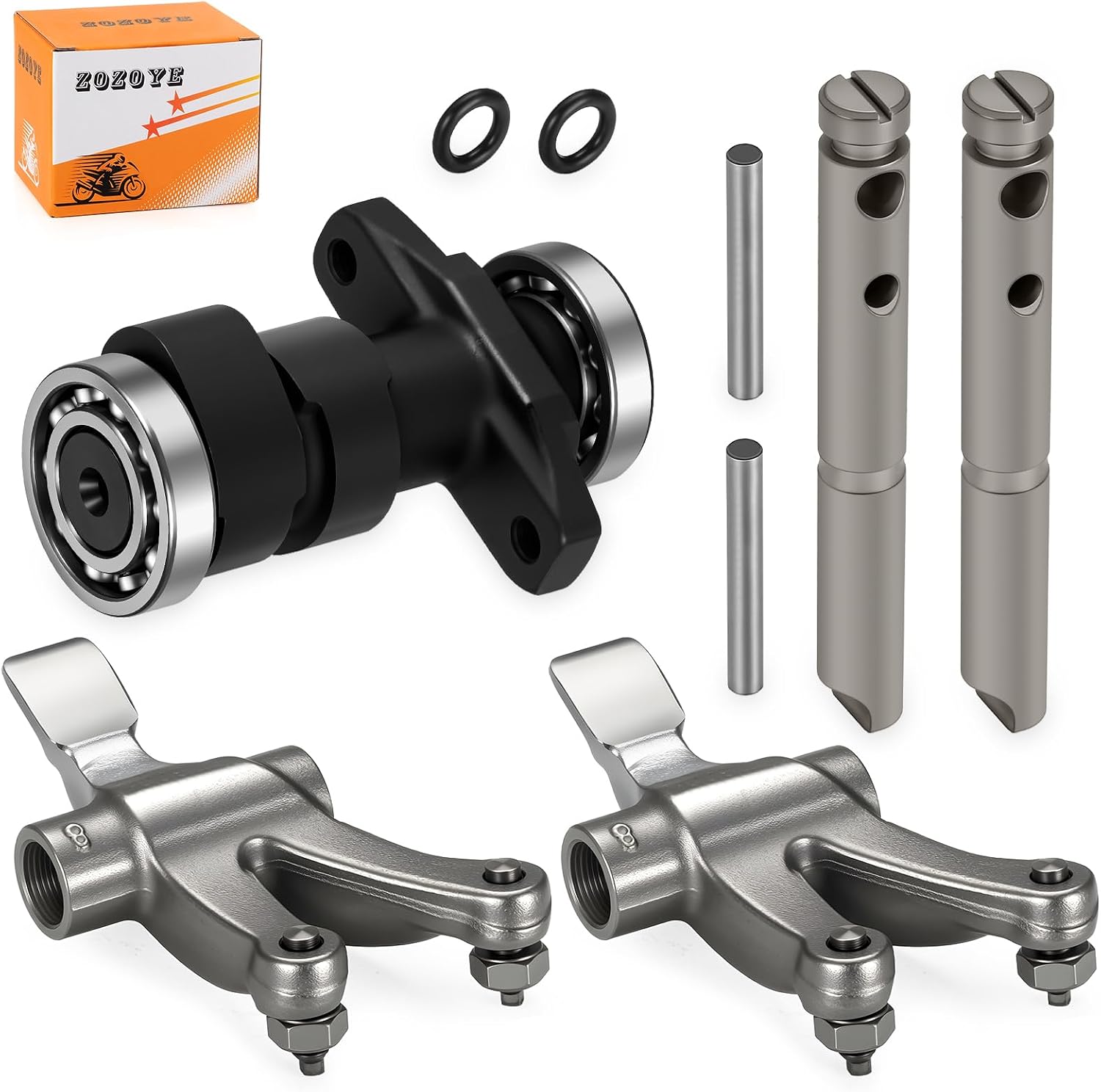 Camshaft Rocker Arm Kit W/Pin Dowel For Honda TRX250X 1987-1988 1991-1992 TRX300EX Sportrax 1993-2008 TRX300X 2009
