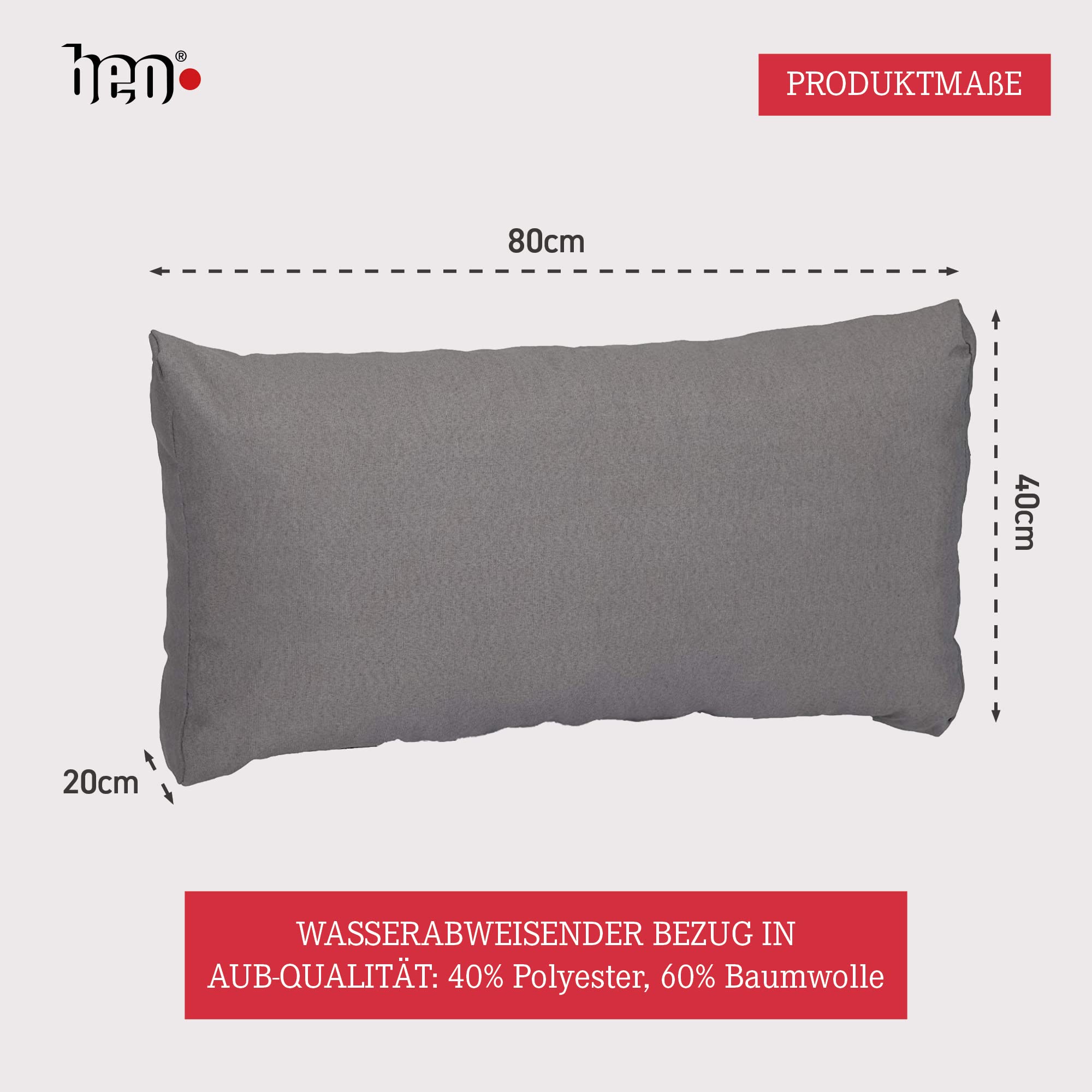 Pallet rugkussen 50X40CM aanbieding bij Action