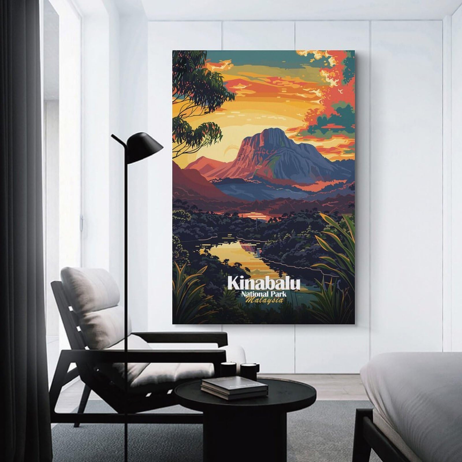 Junmoney Kinabalu National Park, Malaysia Room Decor Wall Art, 20x30inch(50x75cm), for Office, Study Or Home Workspace, A Smart Decor Choice for Study Walls