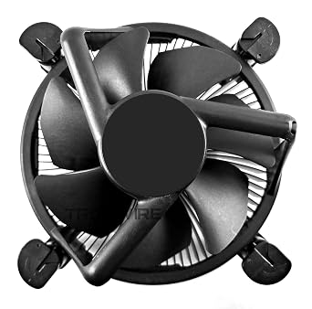 CPU Cooler Black Aluminum Heatsink Copper Core Base 4-Pin PWM 92mm 3000 RPM Fan Pre-Applied Thermal Paste for Intel Core i3 i5 i7 i9 Socket 1200 1151 1150 1155 1156 Desktop PC