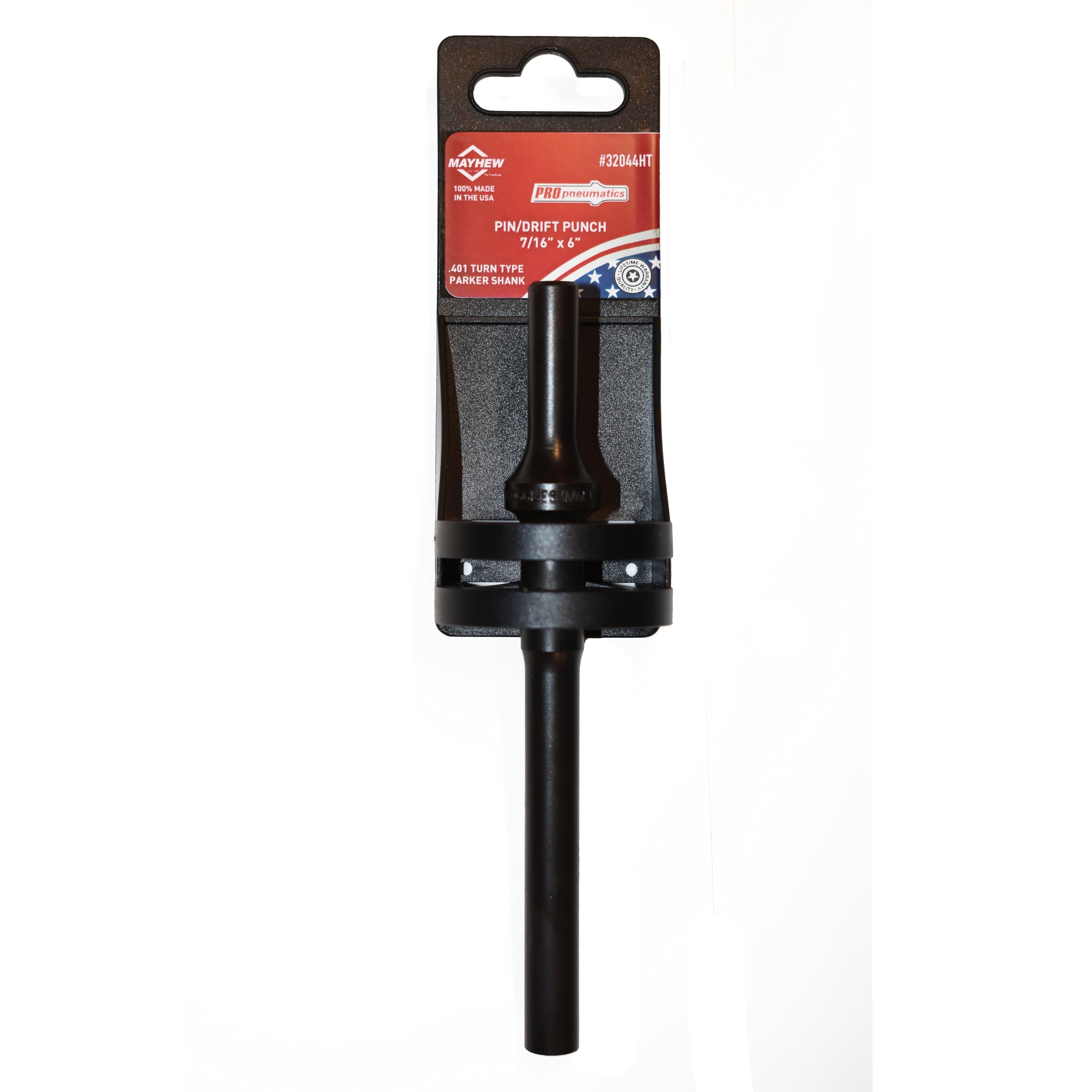 Mayhew Tools 32044HT Pneumatic Drift Punch, 7/16" x 6", Hang Tag