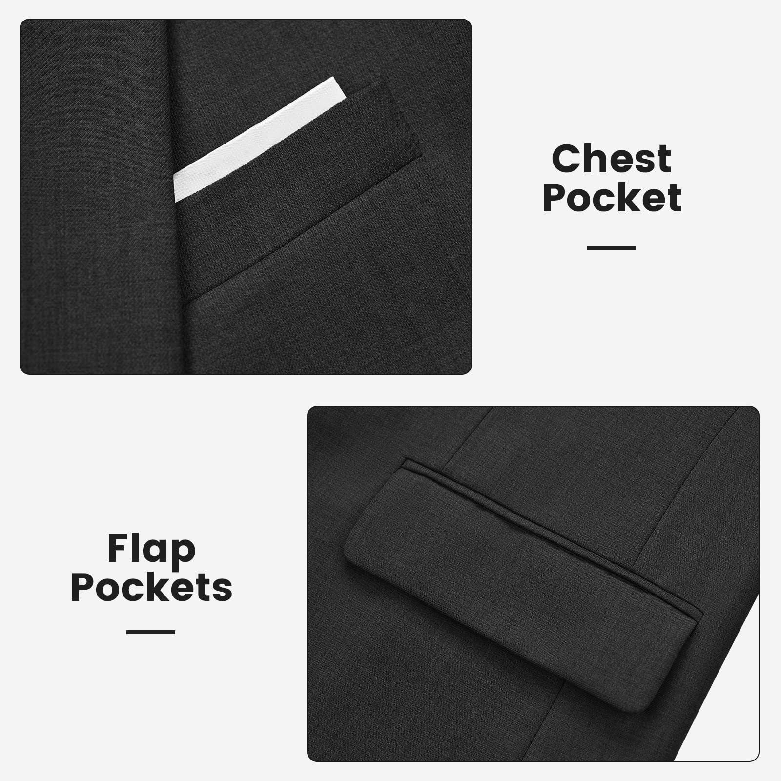 Blazer Homme Slim Fit Veste de Costume Formel Veston à Un Bouton Classqiue Couleur Unie Mariage d'affaires