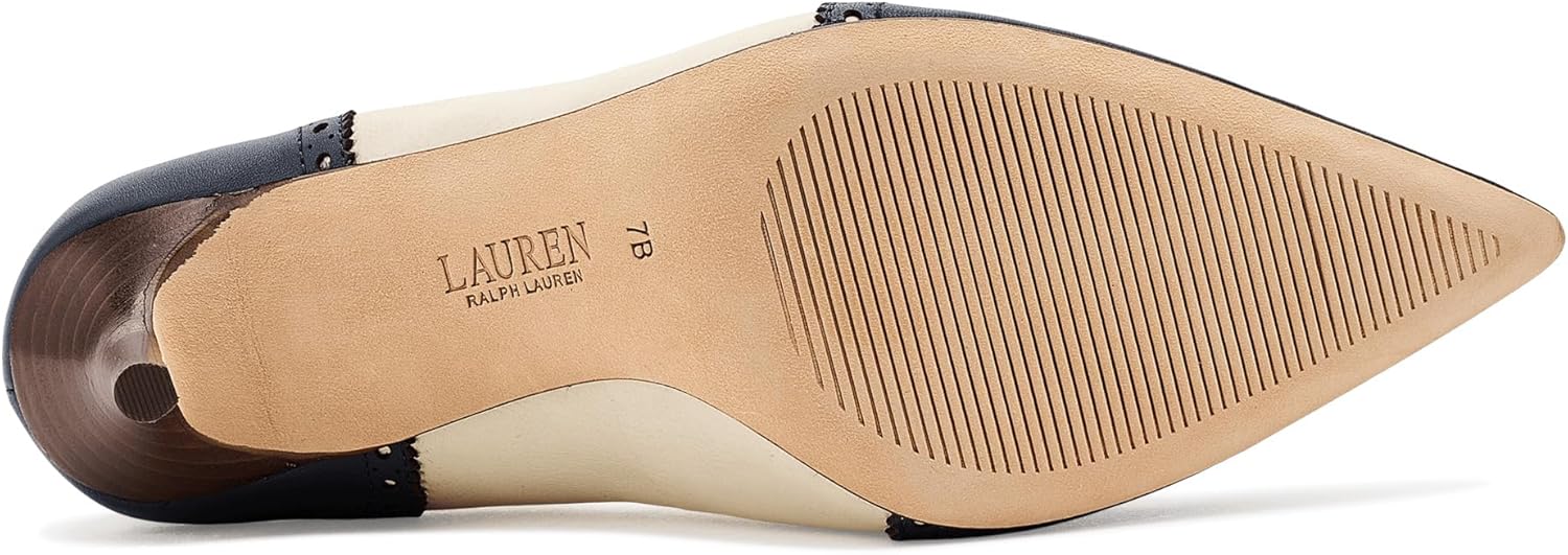 Lauren Ralph Lauren Lynden Perforated Nappa Leather Pumps