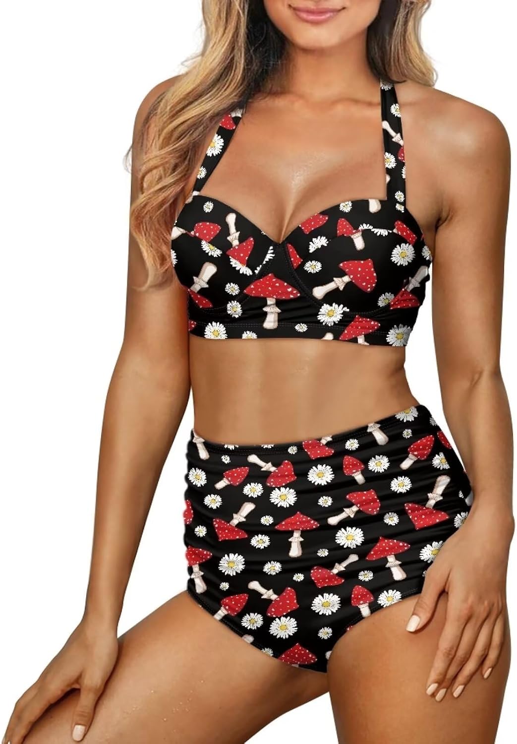 YEXIATODO 2 Piece Swimsuit String Bikini Thong Bikini Sets for Women Bathing Suit Swimwear for Girls Ladies