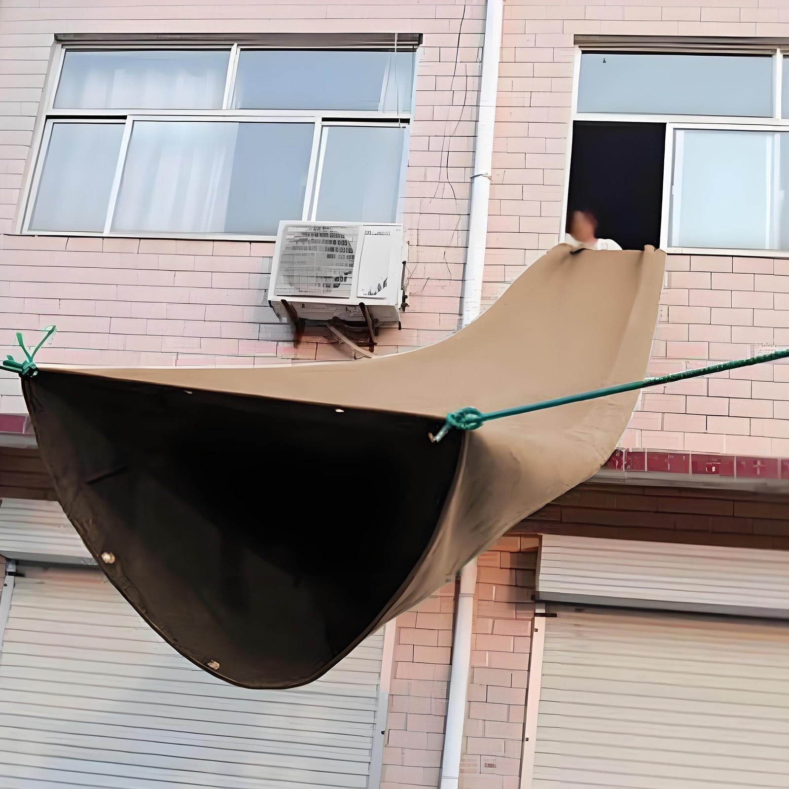 Tymczasowy zsyp budowlany, Zsyp gruzu budowlanego Wysokie ciężarówki Kontenery transportowe 100kg 2x6-30m(Gold,2x12m)