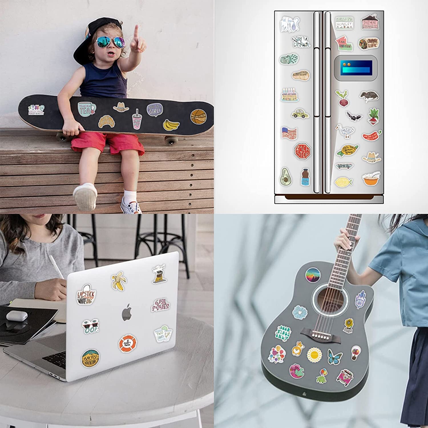 Lot D’autocollants Mignons Brillants 3D – PVC Et Mousse – Pour Téléphone, Ordinateur, Cahier, Voiture – Enfants Et Ados