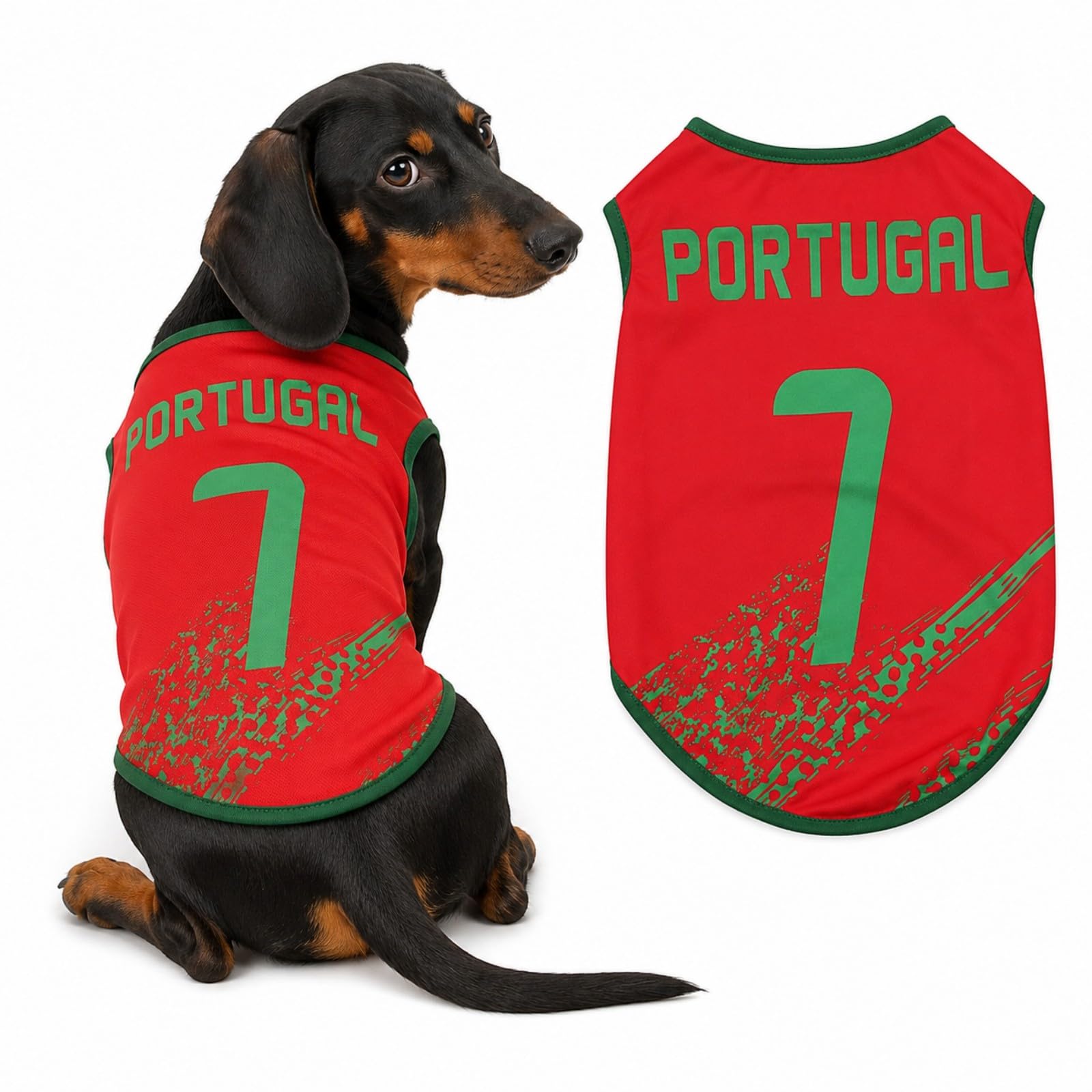 Dog Football Jersey, Breathable Pet Football Shirt for Small Medium Dogs, Sleeveless Polyester Dog Shirt, Sports Style Puppy Clothes for Walking, Parties, Outdoor Play and Pet Photos (F,S)