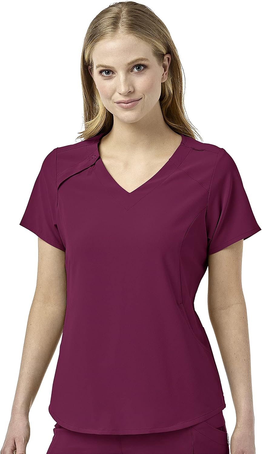 WonderWink Mens Renew Women's Zip Accent Scrub Top
