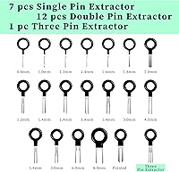 Vista 5 de Kit de herramientas de extracción de terminales de 41 piezas, herramienta de desenganche de pines, herramienta de extracción de pines, kit