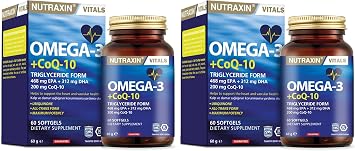 Nutraxin Omega 3 + CoQ-10 60 Soft Jel 2 paketi