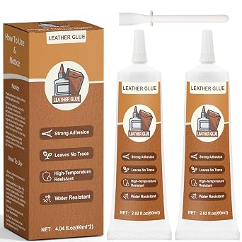 Leather Glue 120ml, Leather Glue Adhesive Instant Bonding Permanent Clear Soft Strong Waterproof, Suitable for Sofas, Car Seats, Purses