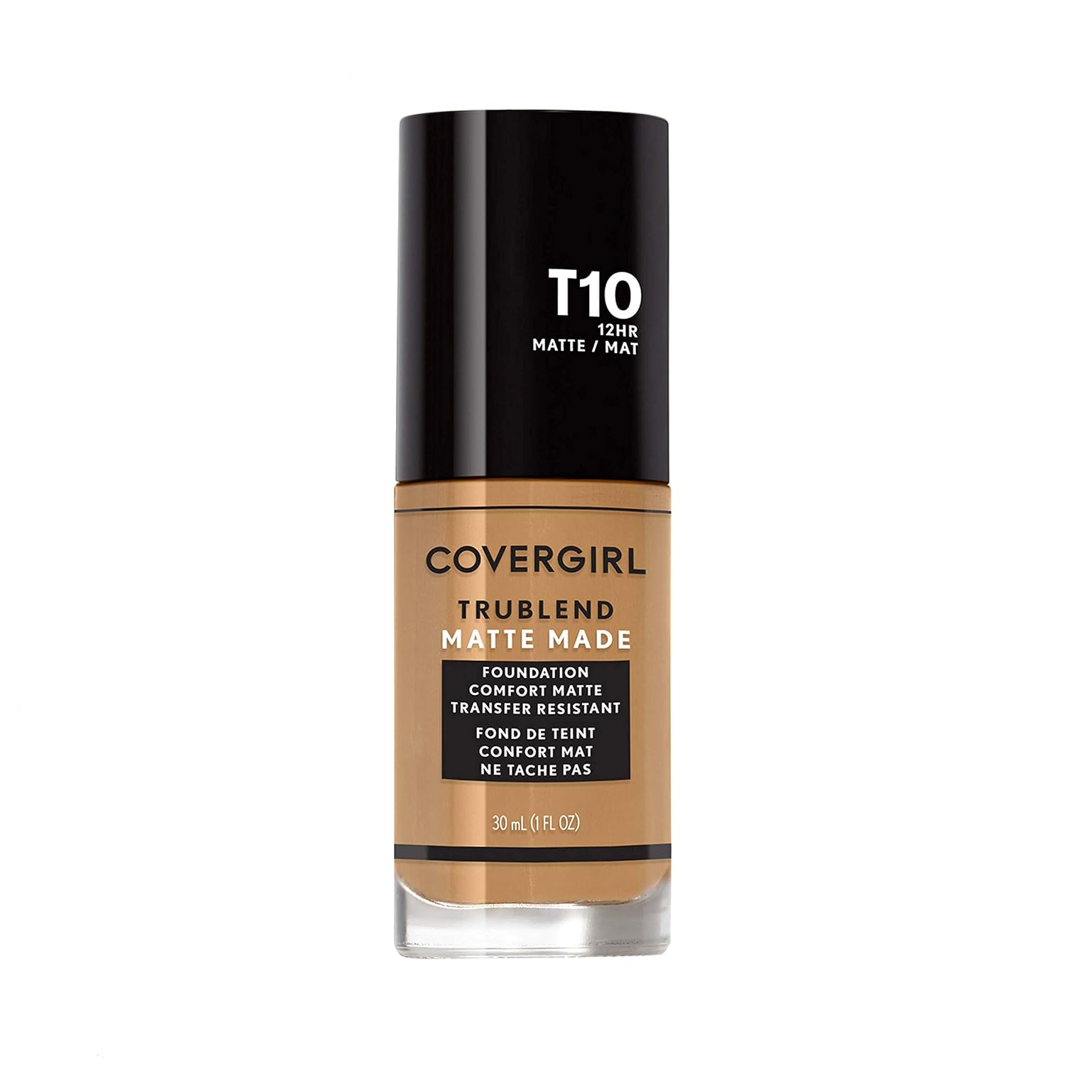 Covergirl Trublend Matte Made Liquid Foundation, T10 Golden Amber, 1 Fl Oz (Pack of 1)