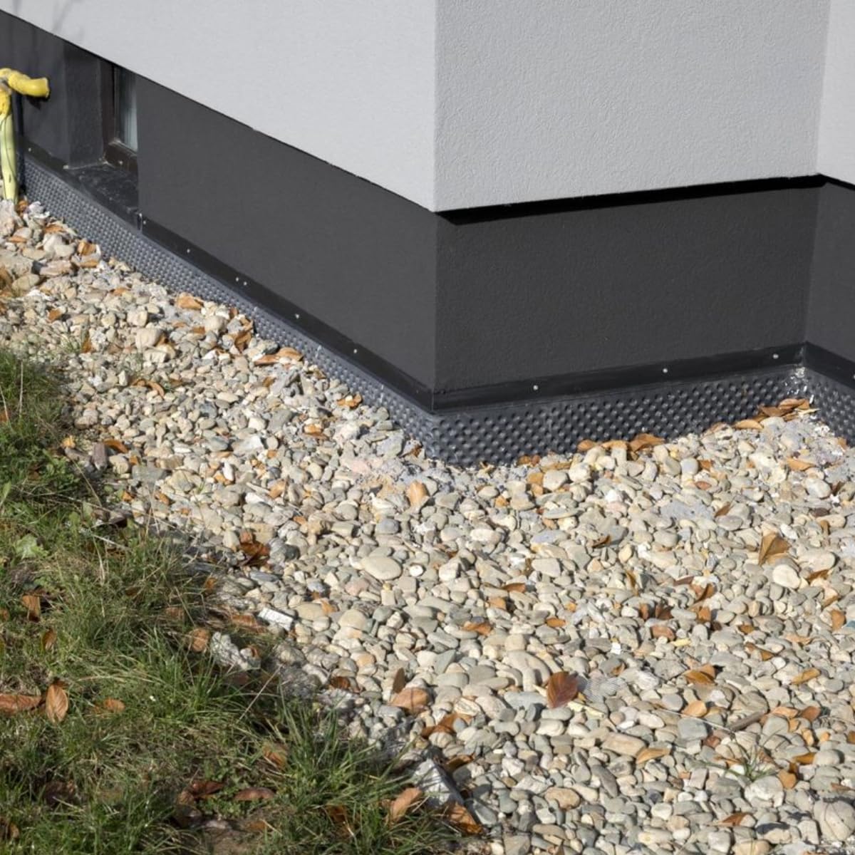 Pellicola a gommini da 20 metri lineare, protezione per muri di base, drenaggio, 400 g/m² (2,0 m (larghezza) x 20 m (lunghezza))