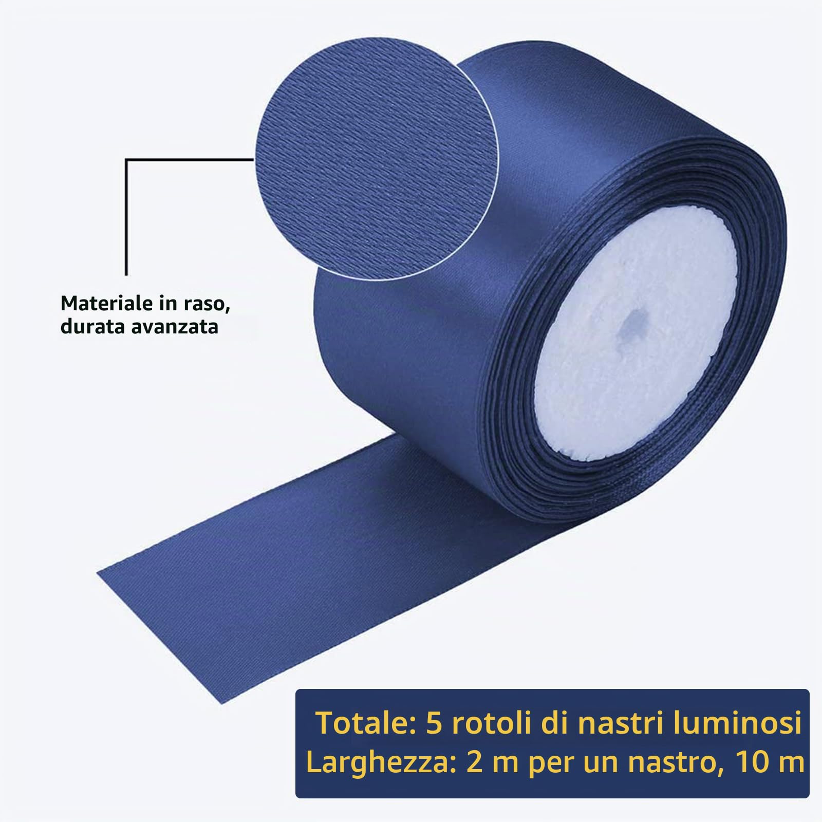 PhomemoP12/P12-Pro/LT12, nastro di raso originale,12 mm x 2 m, 5 colori,R234/RE31/RN34/R531/R231, per regali, matrimoni, confezioni regalo fai da te, per stampante Phomemo P12/P12 Pro/LT12