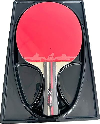 Miniatura 5 de Raqueta de tenis de mesa de 4 estrellas, paleta de ping pong con goma en ambos lados para principiantes y uso recreativo, bate ligero para niños,