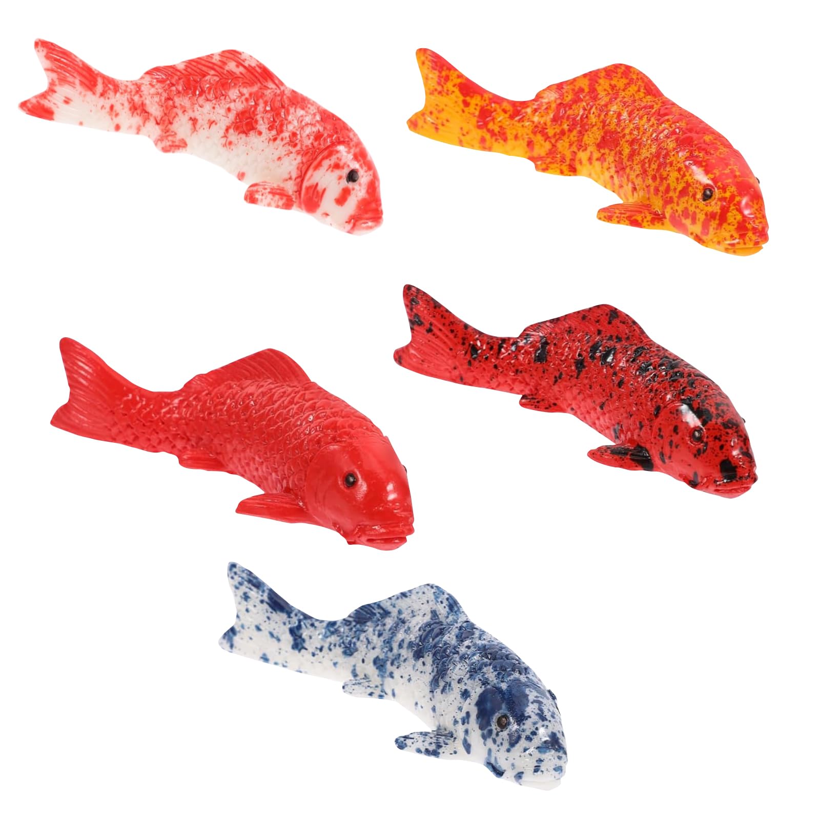 Poisson,5 Pièces Aquarium Robot Rouge Décoration Poissons Artificiels Réalistes Artificiel Petits Décoratifs Realiste Plastique Bassin,pour Cuisine Marché Accessoires Photographie