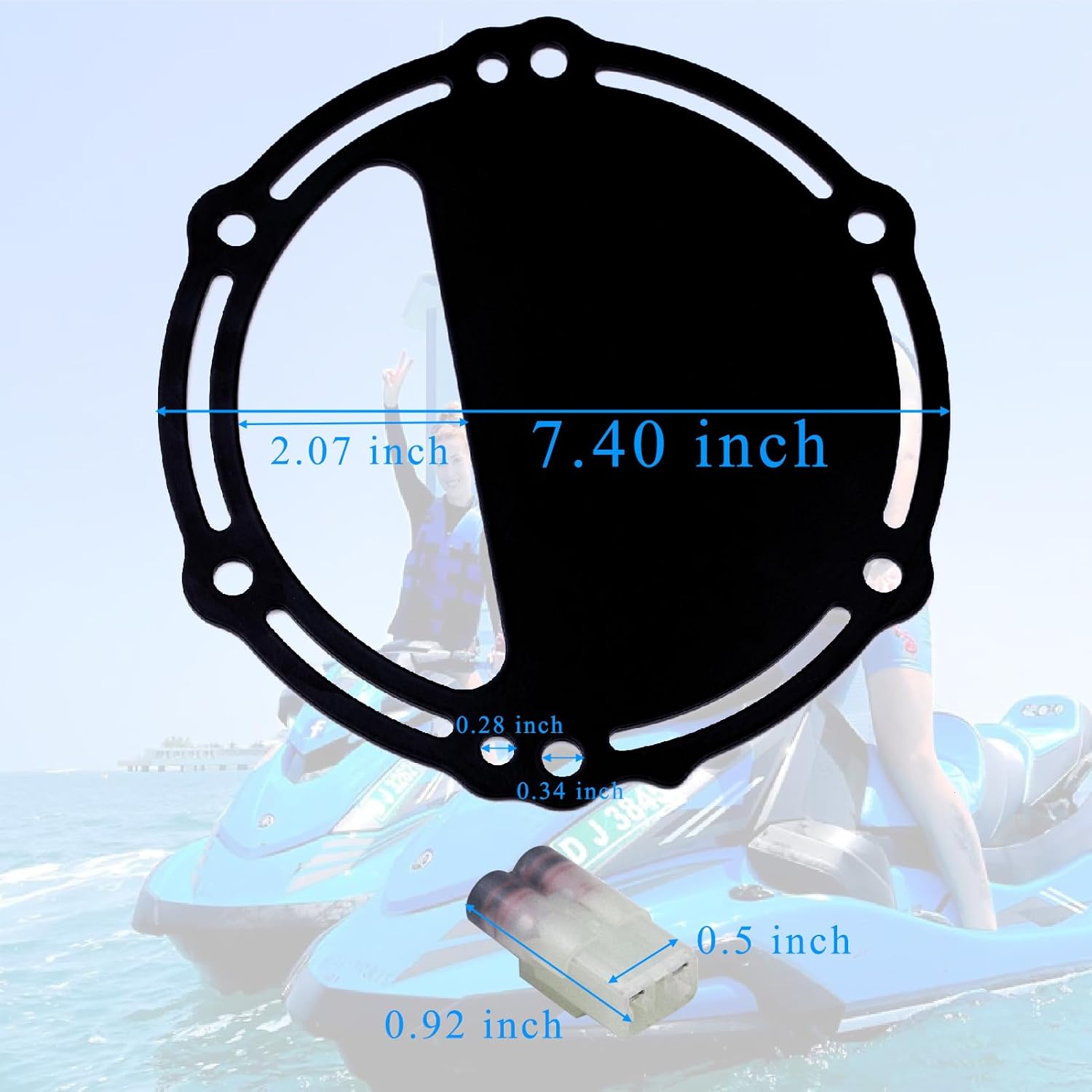 Catalytic D Plate and Cat Removal Chip Compatible with Yamaha GPR XL XLT 1200 Waverunner PWC 1200 PV 66V Temperature Sensor By-Pass Chip Compartment Temps Improve Performance Replace Watercraft Parts