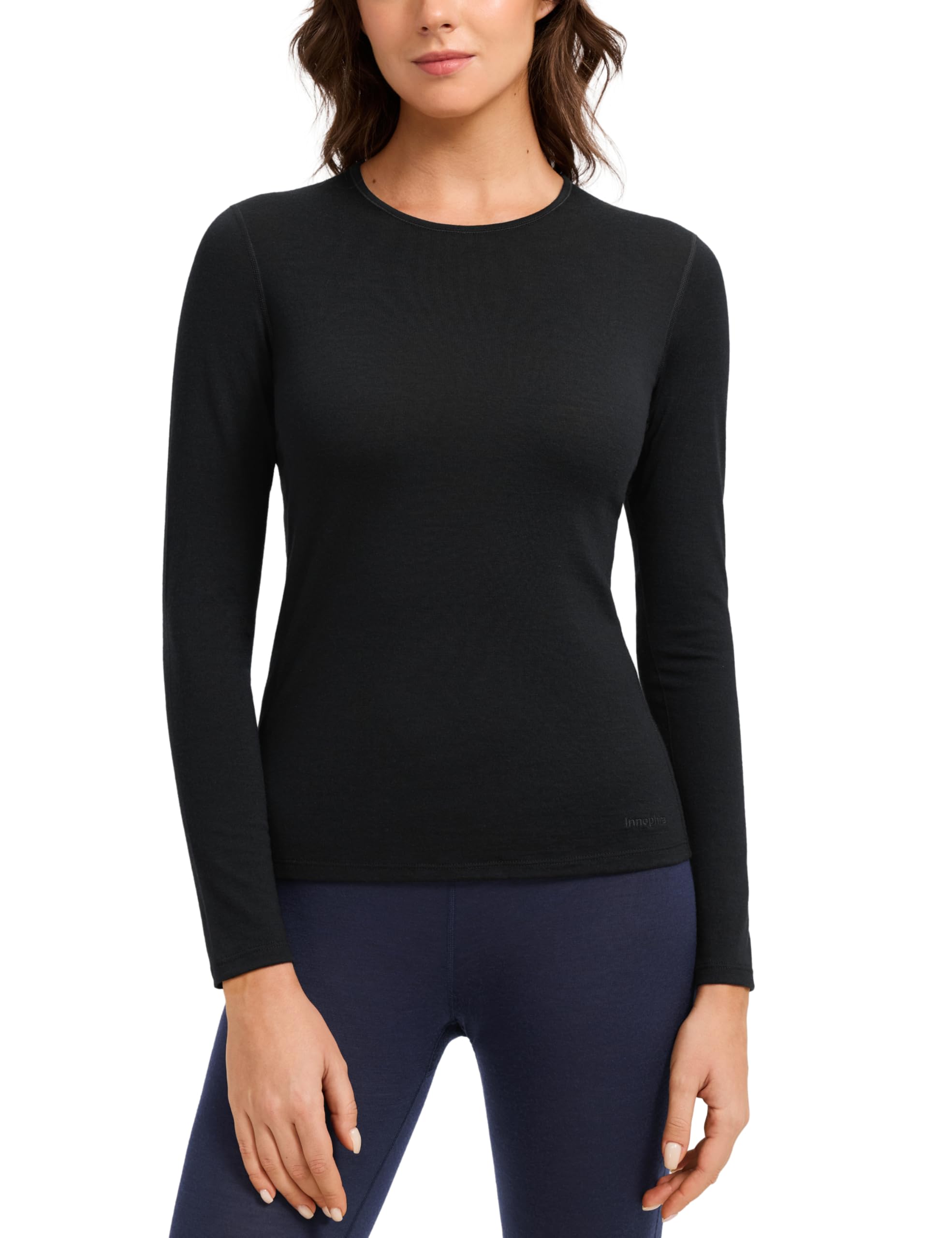 Innophra Womens 190 Merino Black