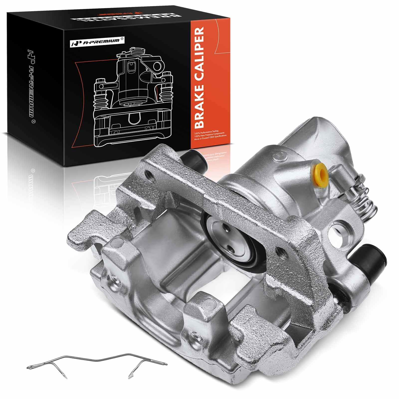 A-Premium Disc Brake Caliper Assembly with Bracket Compatible with Ford Models - EcoSport 2018-2022, Focus 2012-2018 - Rear Left Driver Side