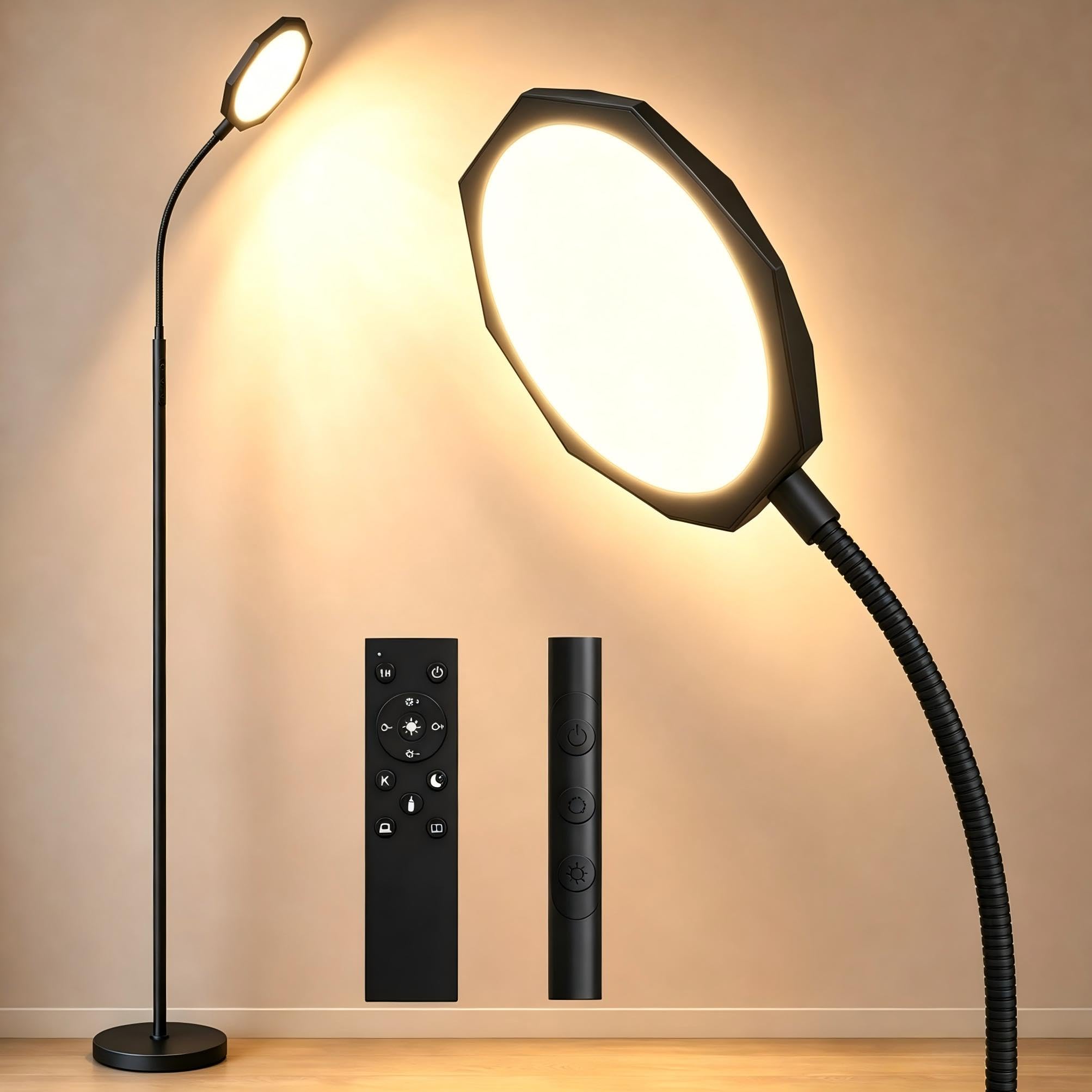 ARTETHYS LED Floor Lamp for Living Room, 166cm Dimmable Tall Standing Lamps