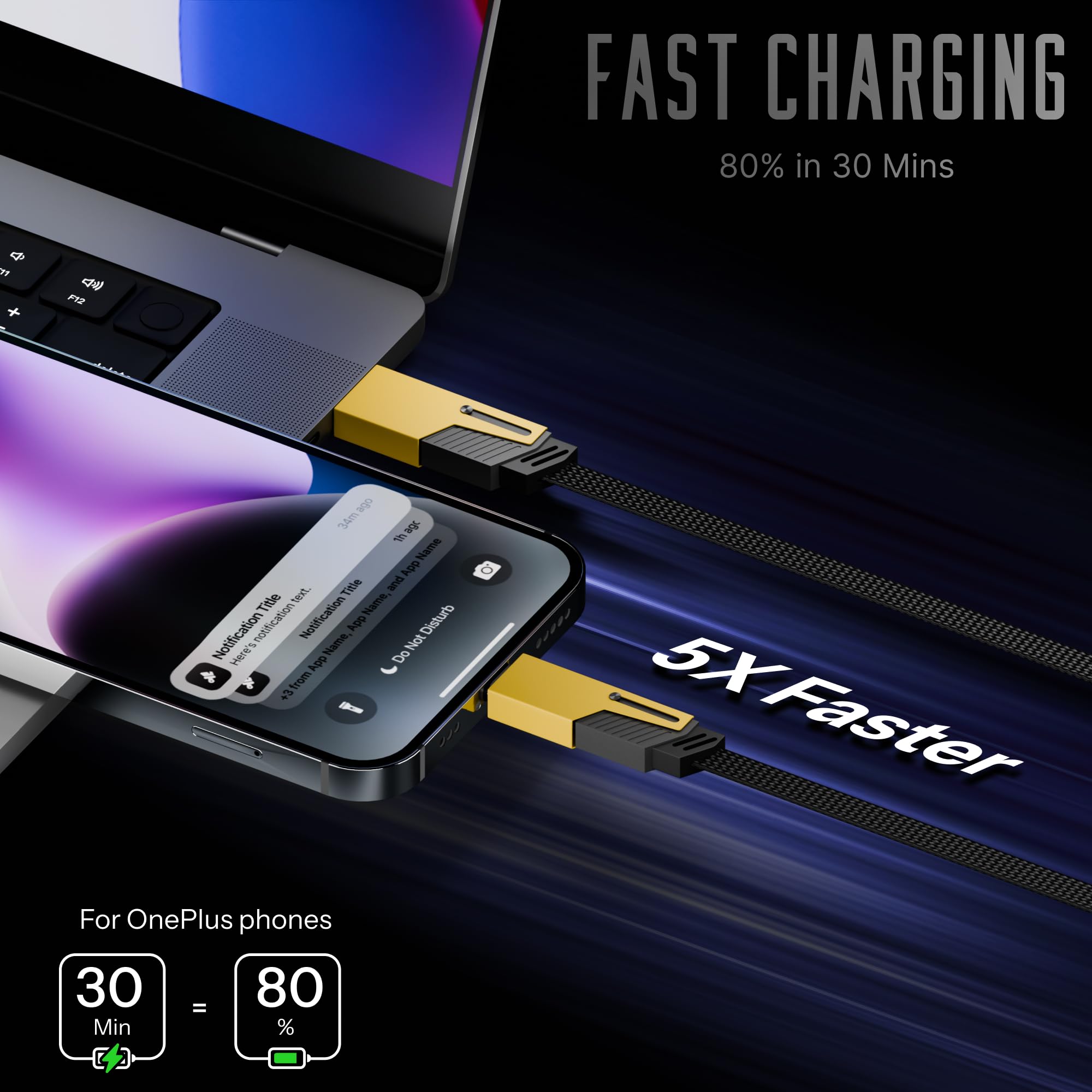 mi EVERYDAY I LIKE 6123592B8 Stackdeal 4in1 A1 data cable with fastcharging Compatible