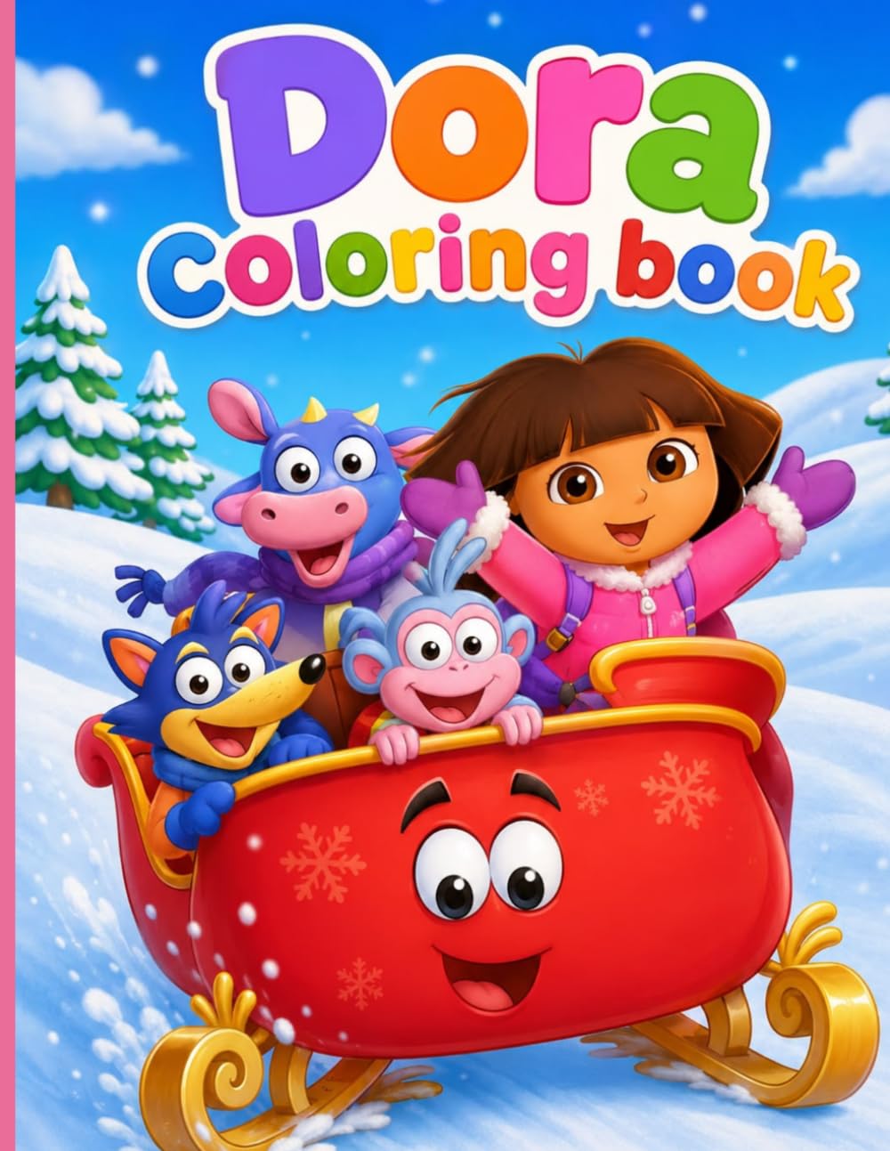 Super Fun Dora Coloring Book 2: Fun Adventures cute, Cute Animals ,And Easy Coloring Pages for Young Artists