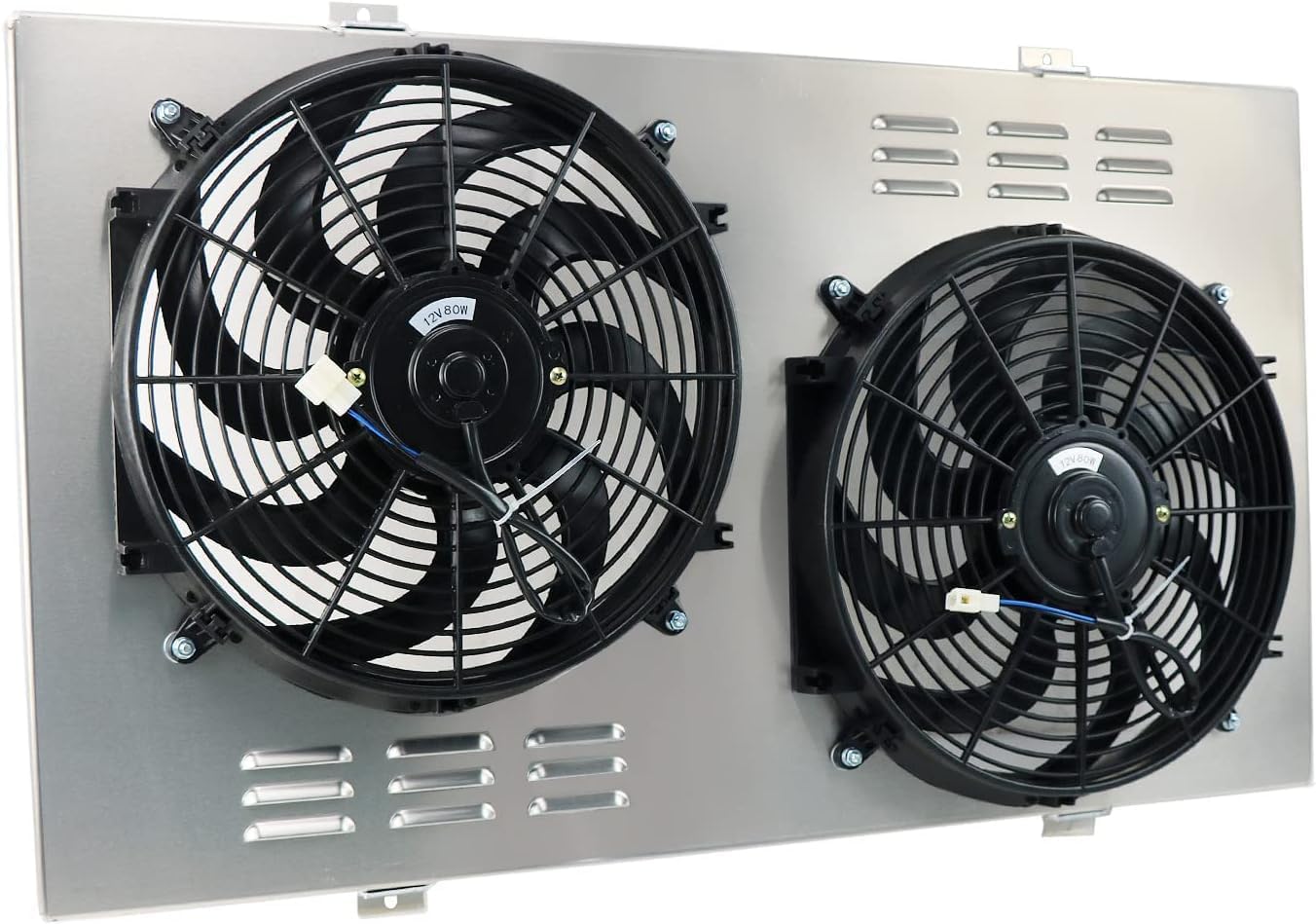 Aluminum Radiator Shroud Electric Fan for 1988-2000 Chevy C/K 1500 2500 3500 GMC Pickup 7.4L V8 1989 1990 1991 1992 1993 1994 1995 1996 1997 1998 1999