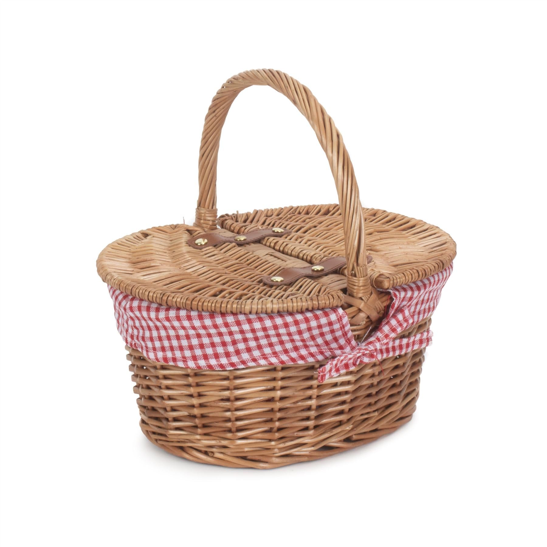 Red Hamper Finish Childs czerwone kontrolowane owalne koszyk piknikowy