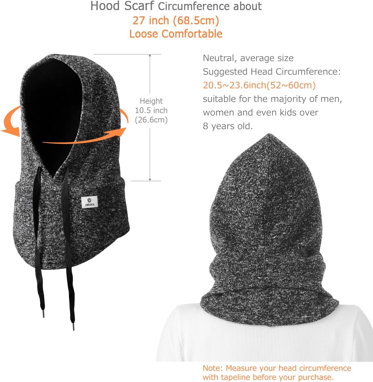 Balaclava Ski Mask Winter Thermal Face Mask Cover for Men Women Warmer Windproof Breathable,Cold Gear for Skiing