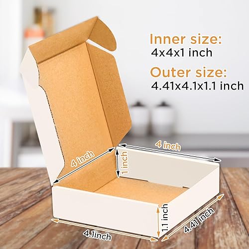 Miniatura 8 de Paquete de 50 unidades, caja de envío pequeña, caja blanca (6 x 4 x 2)