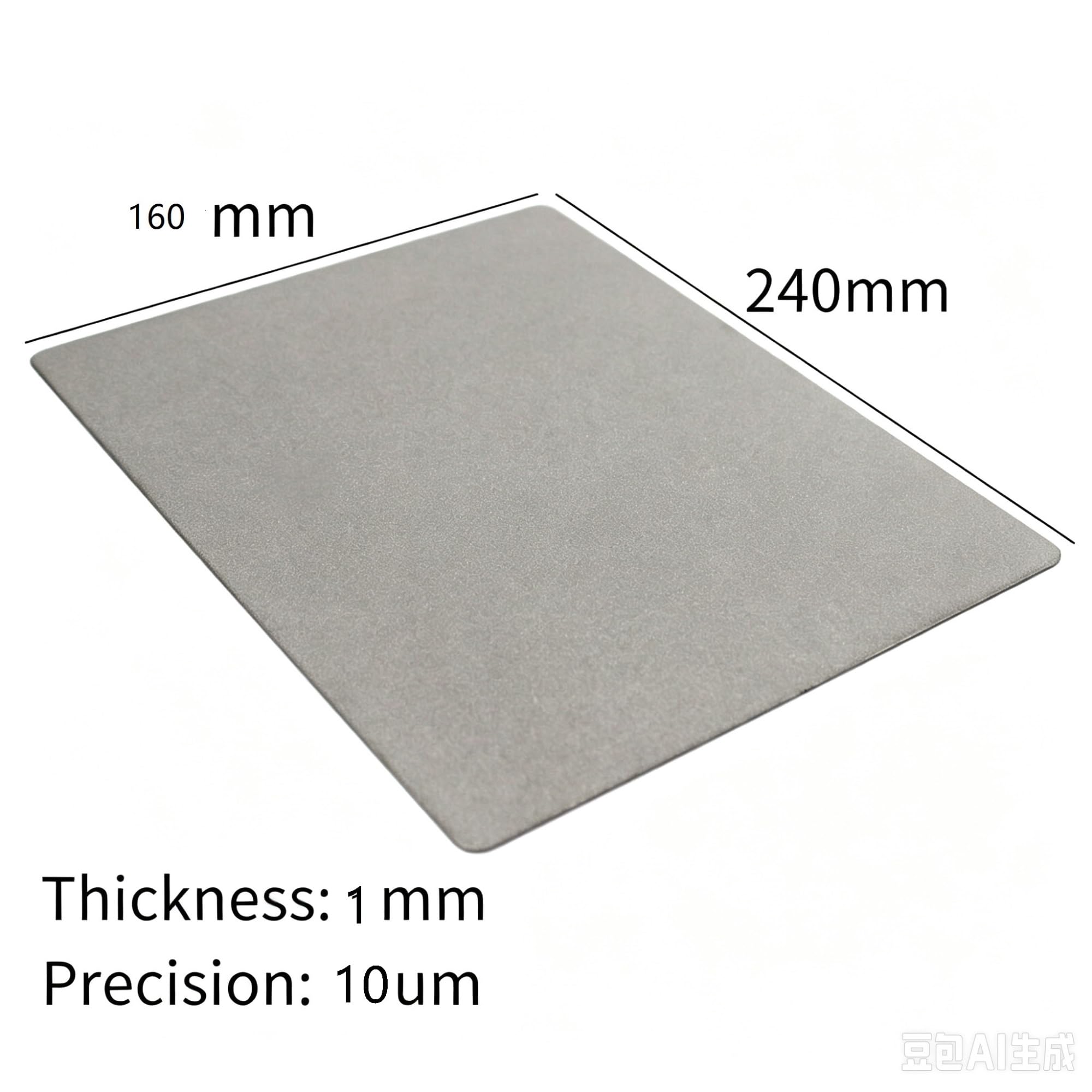 Placa de filtro porosa sinterizada de 210x160x1 mm for filtración de precisión y electrodos