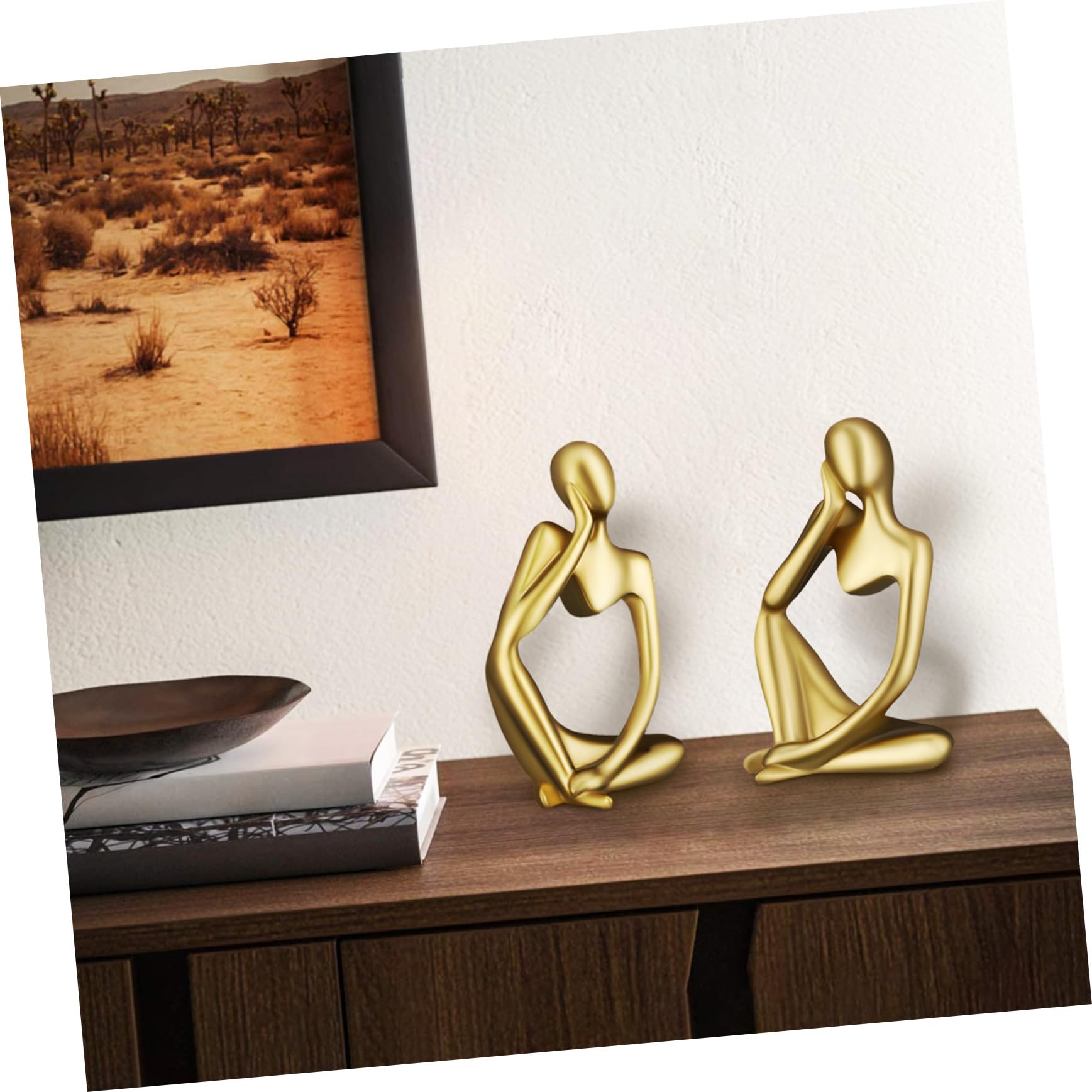 8 STK Ornamente zum einzug für den einzug wichtelfiguren Einweihungsgeschenk Wohnaccessoire Statuen für die Inneneinrichtung Denker-Statue Bürodekoration Harz