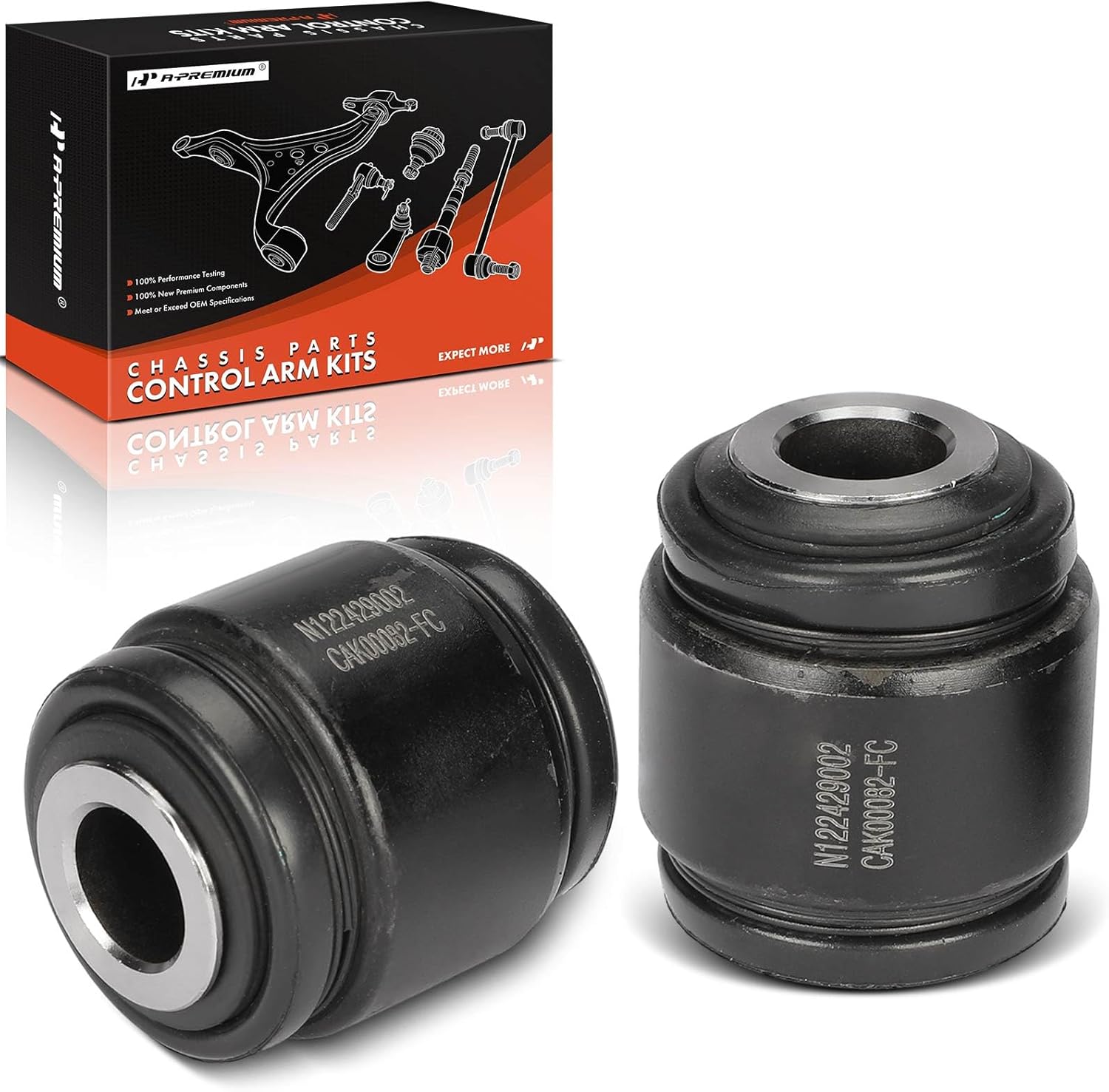 A-Premium 2 x Rear Rearward Lower Outer Control Arm Bushing Kit, Compatible with Mercedes-Benz C220, C240, C280, C32, C320, C350, C36, C43, C55, E300, E320, E350, E420, E430, E500, E55, E550, E63