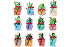 Enchanting Cactus-Themed Gifts for Nature Enthusiasts: Sticky Notes, Pen, and Notepad Set