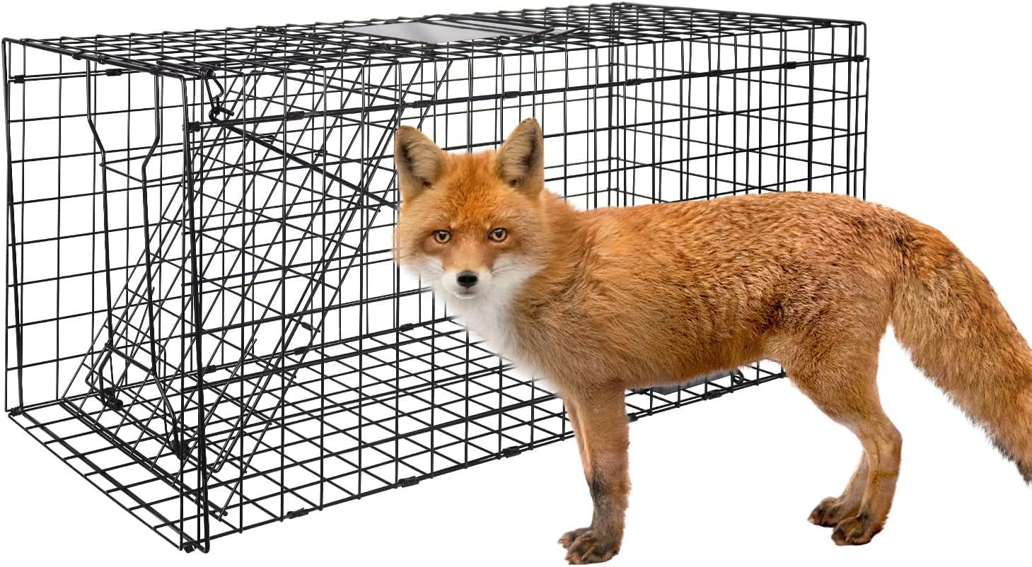VASALAID Live Animal Trap Cage, 43.6 X 18.1 X 16.9 inch