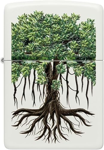 Miniatura 10 de Zippo Mechero de latón envejecido árbol de la vida eterna