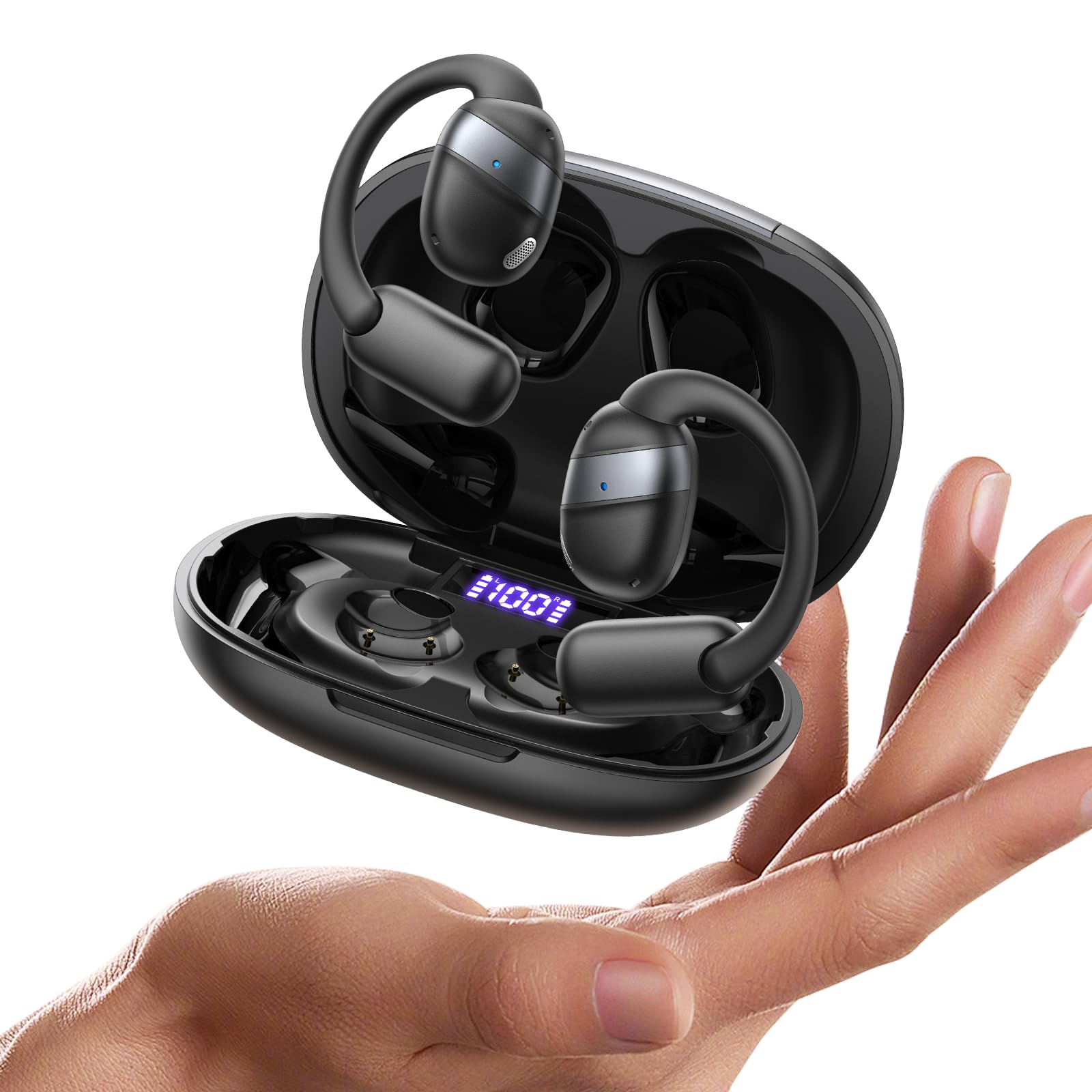 JOYROOM Open-Ear Wireless Earbuds Bluetooth 5.4 Headphones Sport IPX4 Waterproof...