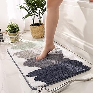 Sponsored Ad – Bathroom Non-Slip Mat, Quick-Drying Absorbent Microfiber Bathroom NonSlip Rug Soft Plush Carpet with Waterp...