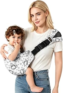 Baby Sling Carrier for Toddlers, Adjustable One-Shoulder Baby Carrier, Lightweight Breathable Baby Sling for Travel, Walking & Daily Use, Ergonomic Baby Holder,Hip Healthy Baby Sling Carrier