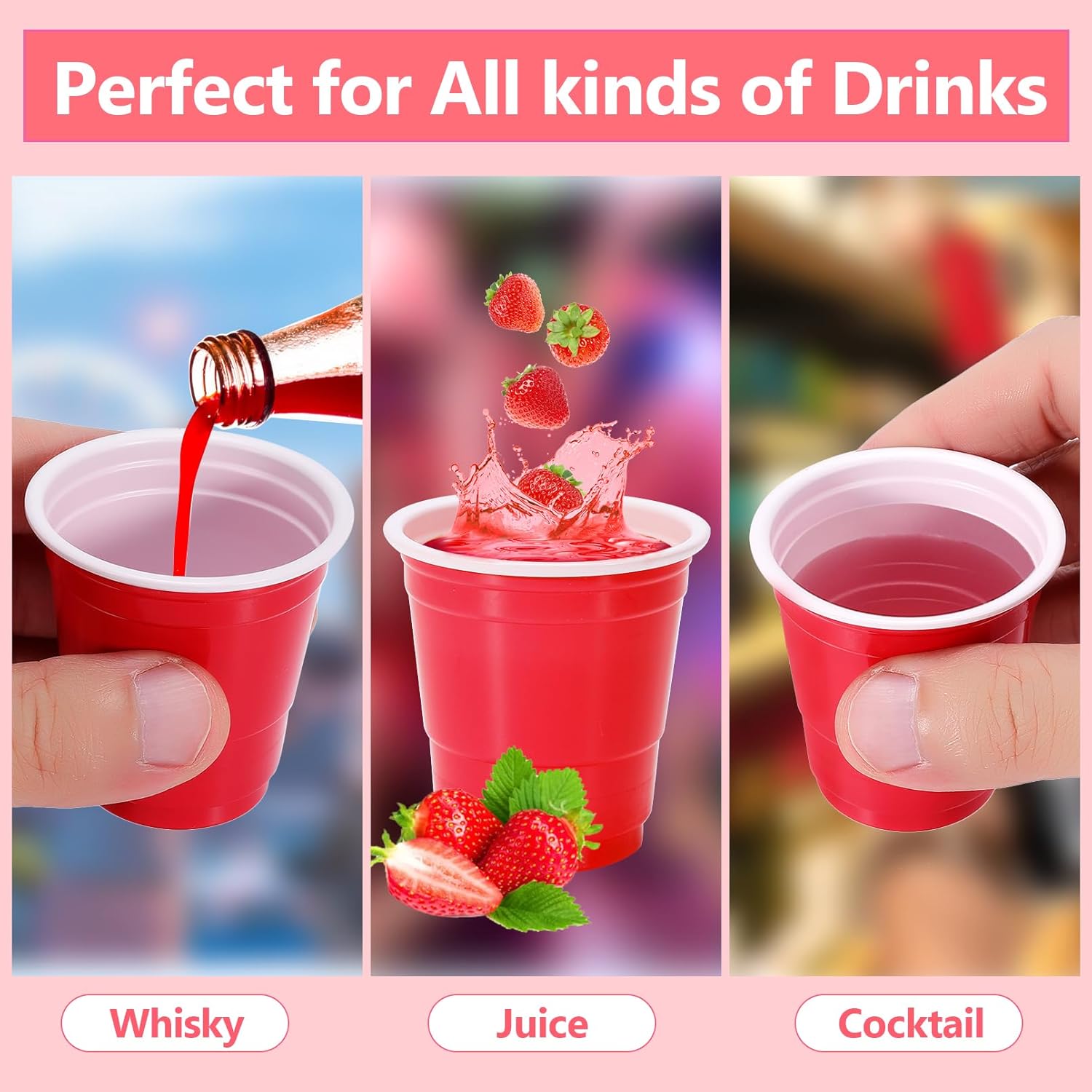 600 Pack Plastic Shot Glasses,2oz Plastic Shot Cups,Disposable Shot Cups for Party,Multicolor Mini Party Cups for Drinking Tasting Serving Samples Birthday Party Supplies Picnic(6 Colors) - Image 5