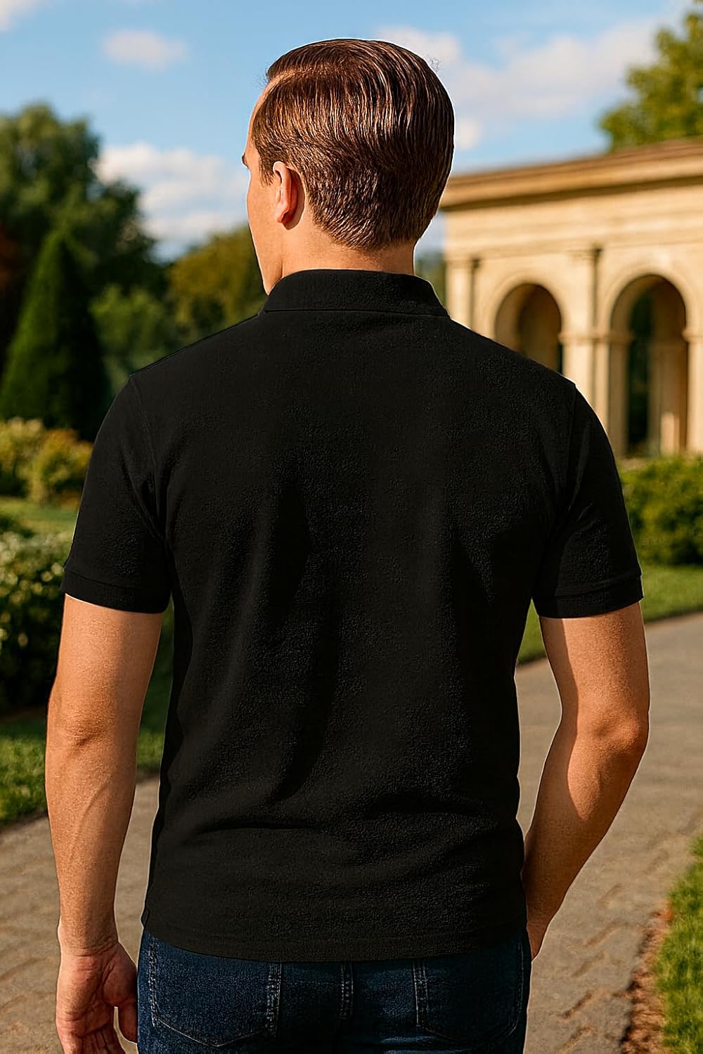 تيشرت بولو للرجال - توب كاجوال كلاسيكي بأكمام قصيرة، ملمس قطني... - view 6