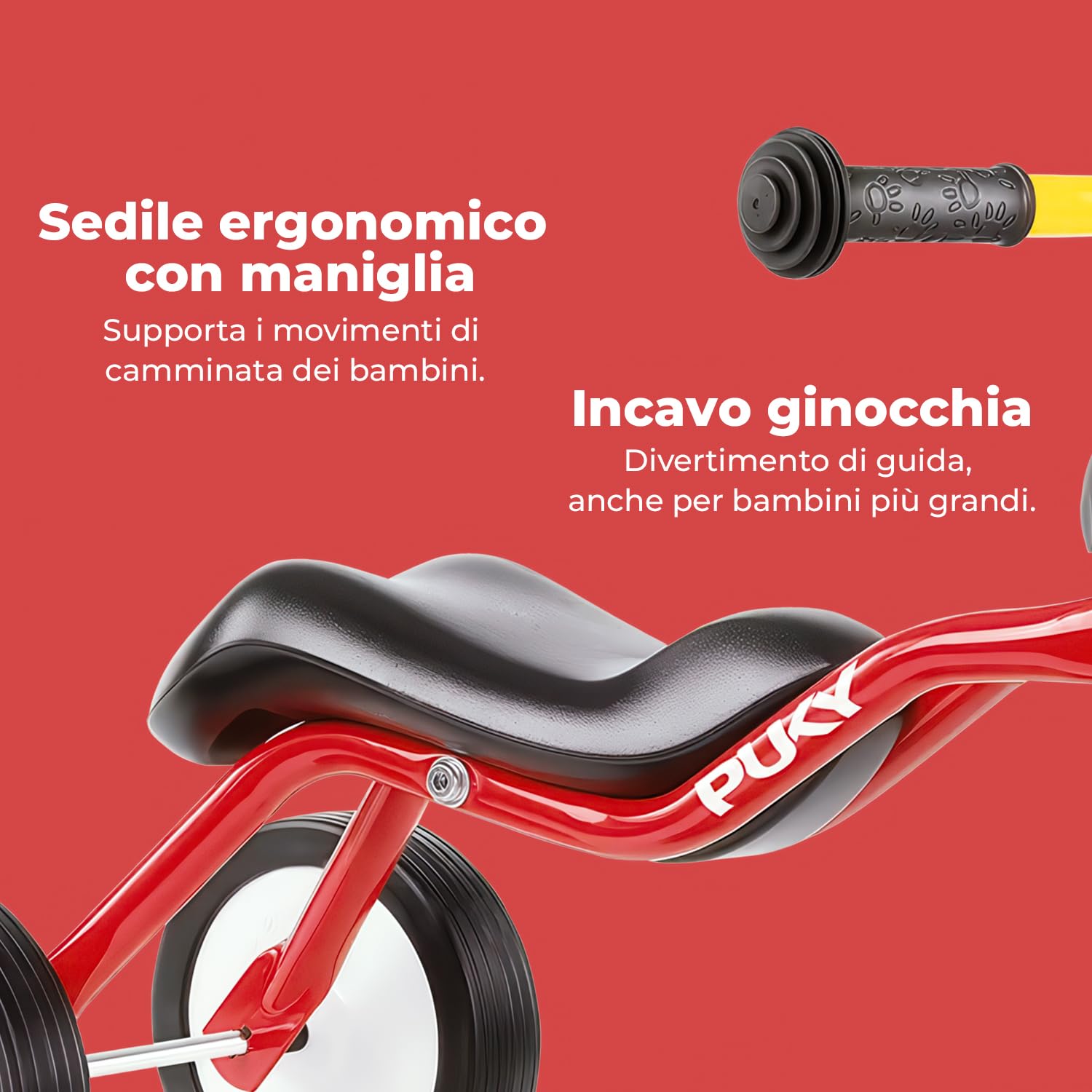 PUKY WUTSCH Multicolore | Bicicletta equilibrio da 1,5 anni | Giocattolo senza pedali | Monopattino per interni e esterni | Veicolo sicuro con asse oscillante | Seduta ergonomica | Ruote silenziose