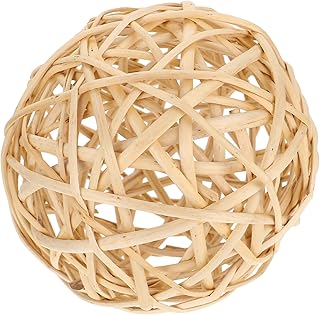 Cabilock Boules Rotin Tressé Décoratives pour Fêtes Mariage Et Noël Accessoires Artisanaux Osier pour Home Staging Et Photographies
